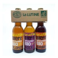 Coffret 3 bières La Lutine (blonde/ambrée/noix) 33cl