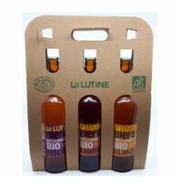 Coffret 3 bières La Lutine (blonde/ambrée/noix) 75cl