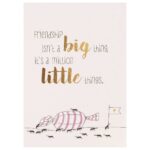 Carte postale amitié  « Friendship isn’t a big thing… »