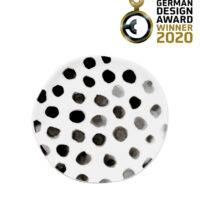 Assiette à pois noir collection “Mix and Match”