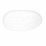 Plateau ovale blanc « Love Wonder »