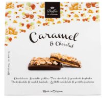 Caramel et chocolat noir aux noisettes grillées 200gr