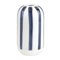 Vase blanc à rayures bleues “Collection Encre bleue” Räder