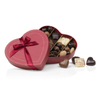 Boîte de chocolats Coeur rouge Saint Valentin 195gr
