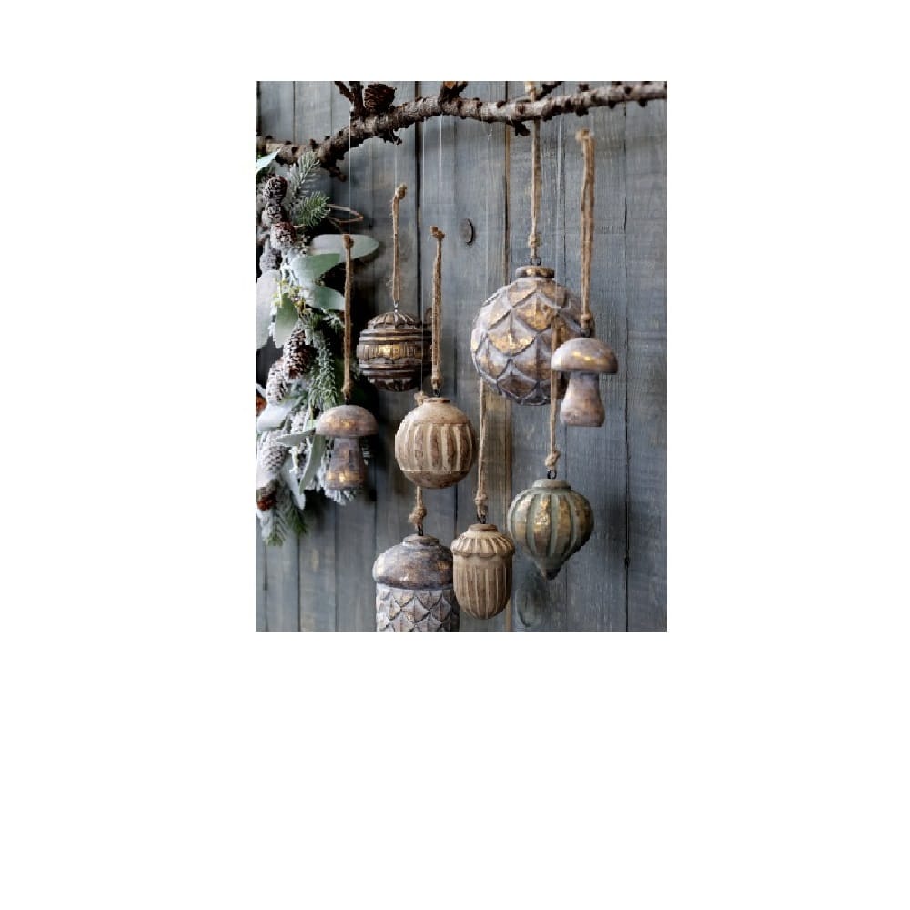 Décorations Noël Glands Acrylique 2D - Lot De 6, Animaux Forêt (renard, Hibou...) - 8x7 Cm, Avec Boucle Pour Suspension