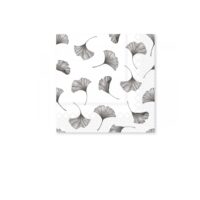 Serviettes en papier blanche à fleurs (x20)- 33x33cm