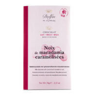 Tablette de chocolat lait & noix de macadamia 70gr