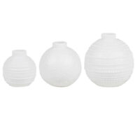 Mini vases boules de noël en porcelaine (set de 3)