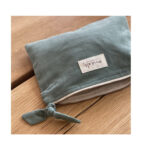 Pochette velours Vert céladon Marcel & Lily