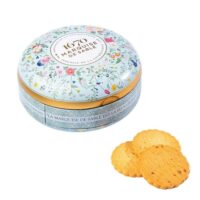 Sablés caramel – boîte ronde “Bouquet sauvage” – La Sablésienne – 175gr