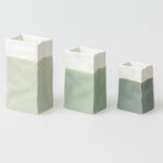 Lot de 3 sacs en porcelaine nuance de vert – Rader