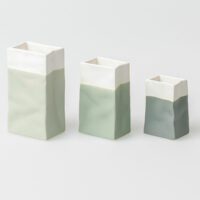 Lot de 3 sacs en porcelaine nuance de vert – Rader