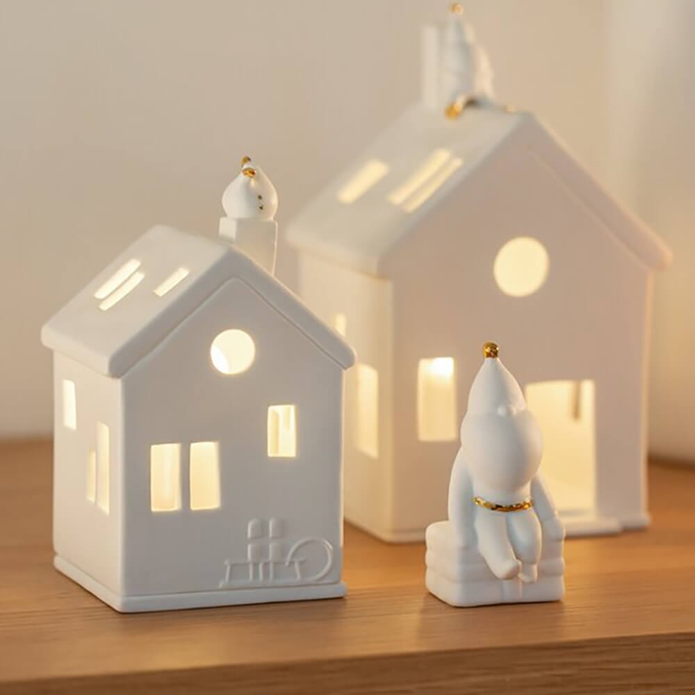 Photophore "Père Noël dans la cheminée" en porcelaine - Rader – Image 3