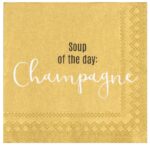 Serviette cocktail 25x25cm « Soup of the Day – Champagne » – Räder