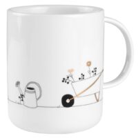Mug en porcelaine « Brouette et arrosoir » – Rader