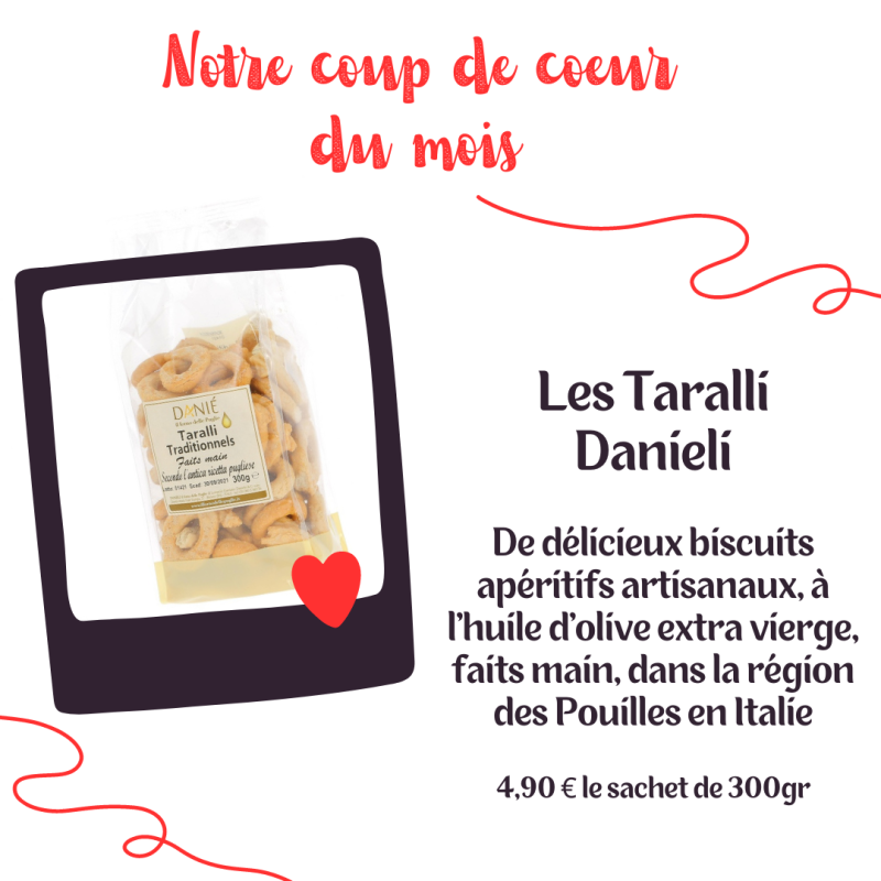 Coup de cœur du mois Le Comptoir Authentique Mars Taralli 2024